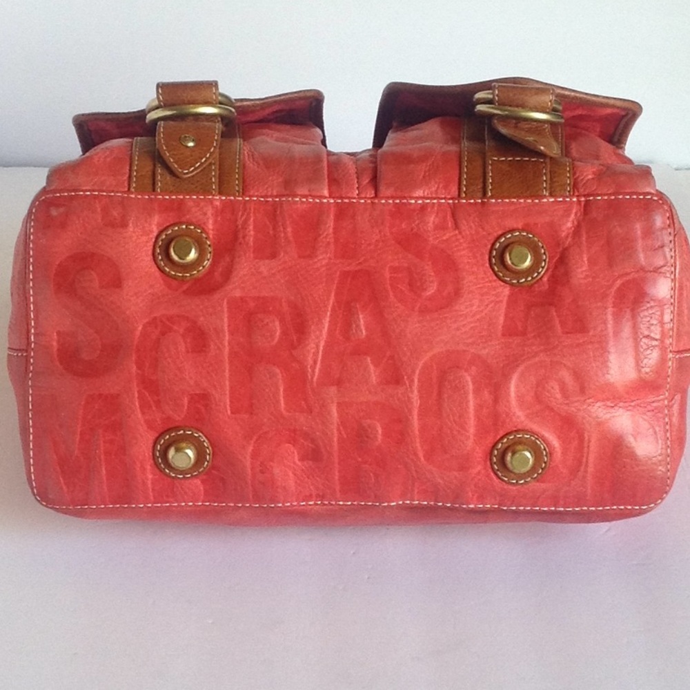 🍃🌺 Marc Jacobs - 'Coral Leather Shoulder' Bag - Picture 4 of 8